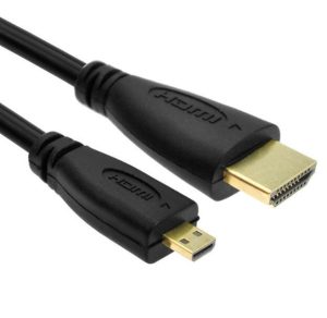 NÖRDIC HDMI til Micro HDMI-kabel 1m High Speed HDMI med Ethernet Type A til Type D han til han Black Online nu
