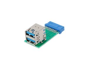 NÖRDIC USB 3.0 20 pin header til 2xUSB3.0 adapter Hot på udsalg