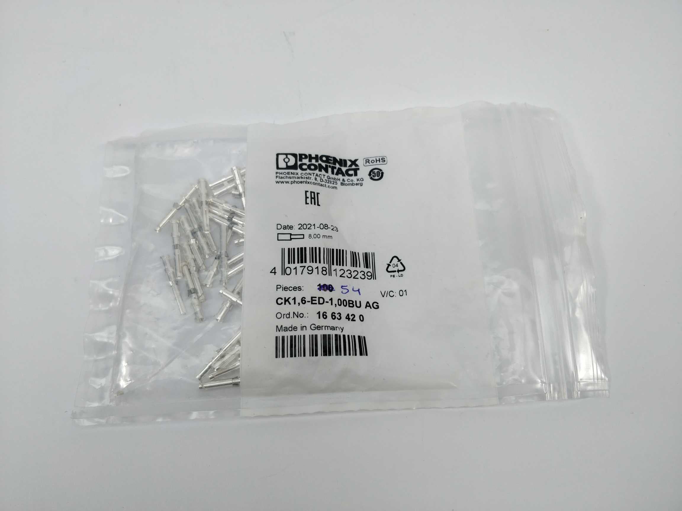 Phoenix Contact 1663420 Crimp contact 54 Pcs Mode