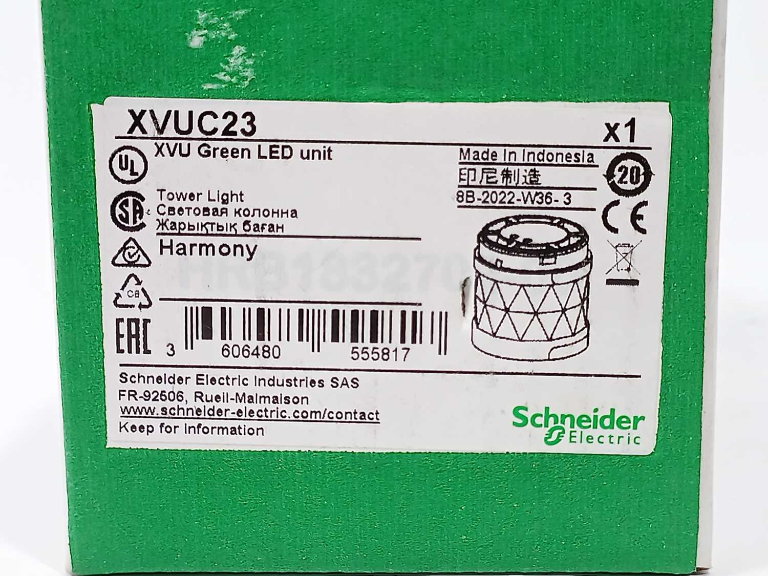 schneider-electric-xvuc23-green-illuminated-led-unit-for-modular-tower-lights_3.jpg Schneider Electric XVUC23 Green Illuminated LED Unit for Modular Tower Lights