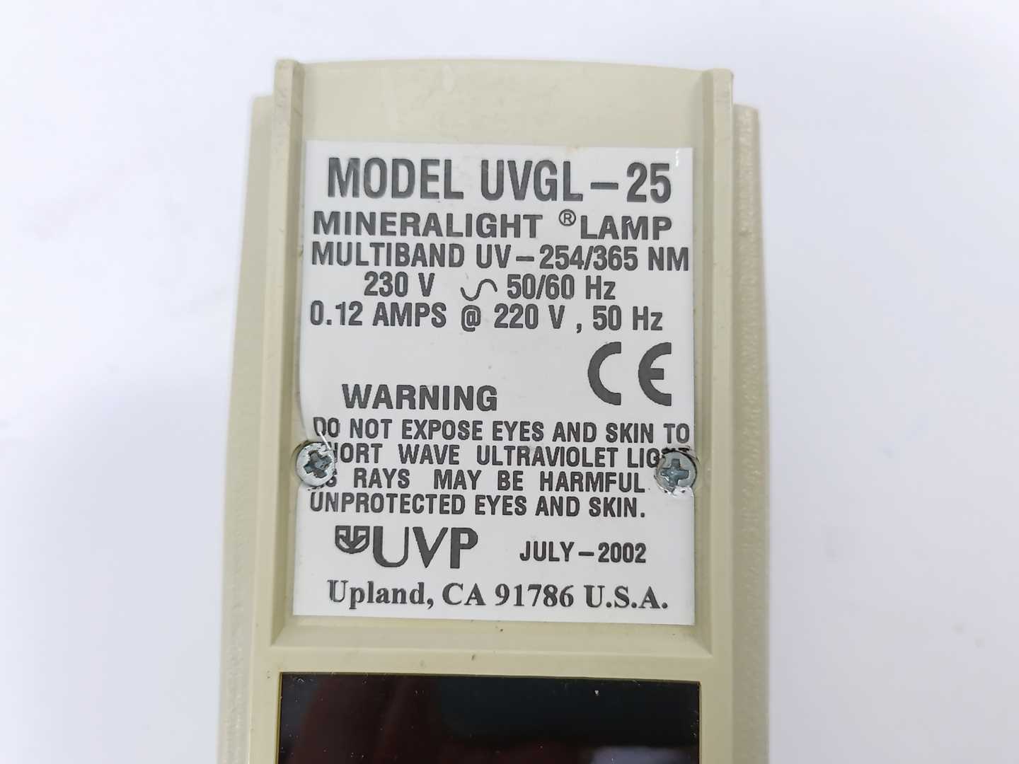 UVP UVGL-25 Mineralight Lamp