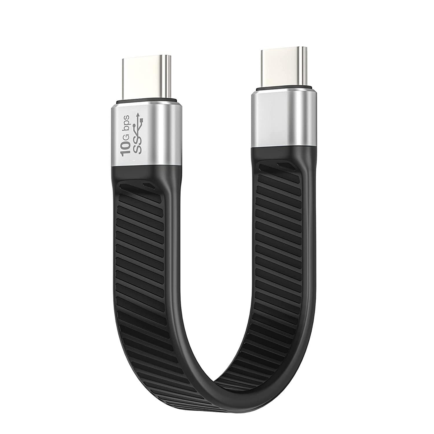 NÖRDIC flad adapter USB3.2 Gen2 USB-C til C 10Gbps 5A 100W Levere