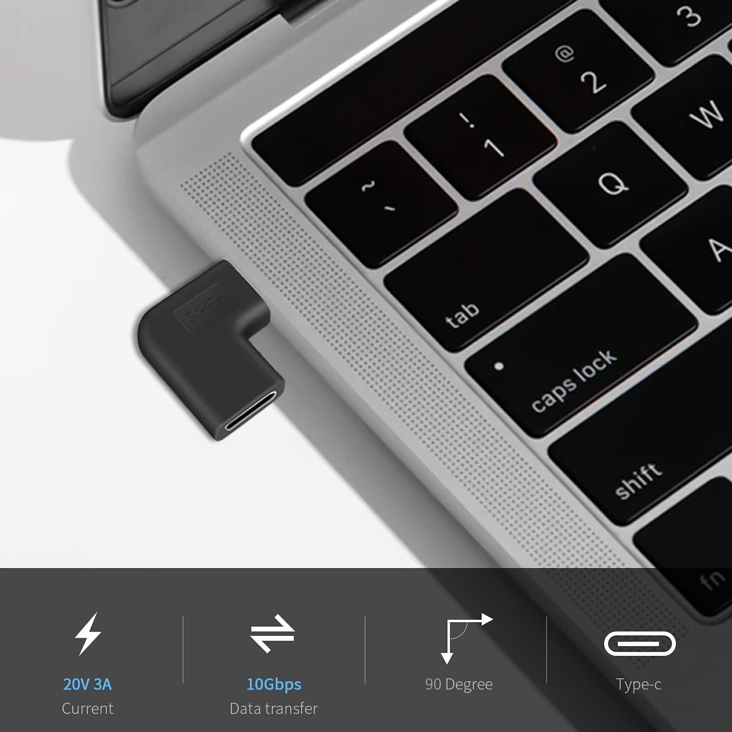 NÖRDIC USB C 3.1 Vinklet adapter han til hun Levere