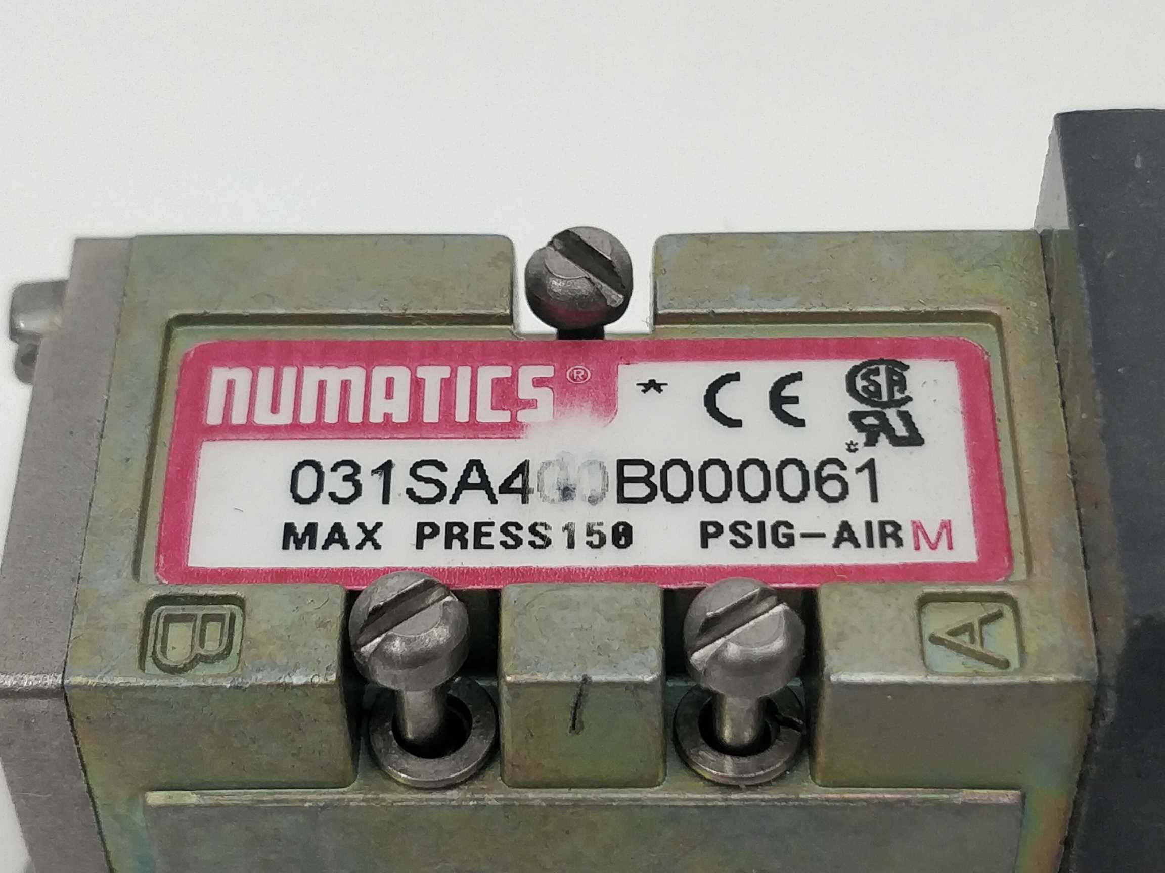 NUMATICS 031SA400B000061 Direct Single Solenoid Valve Levere