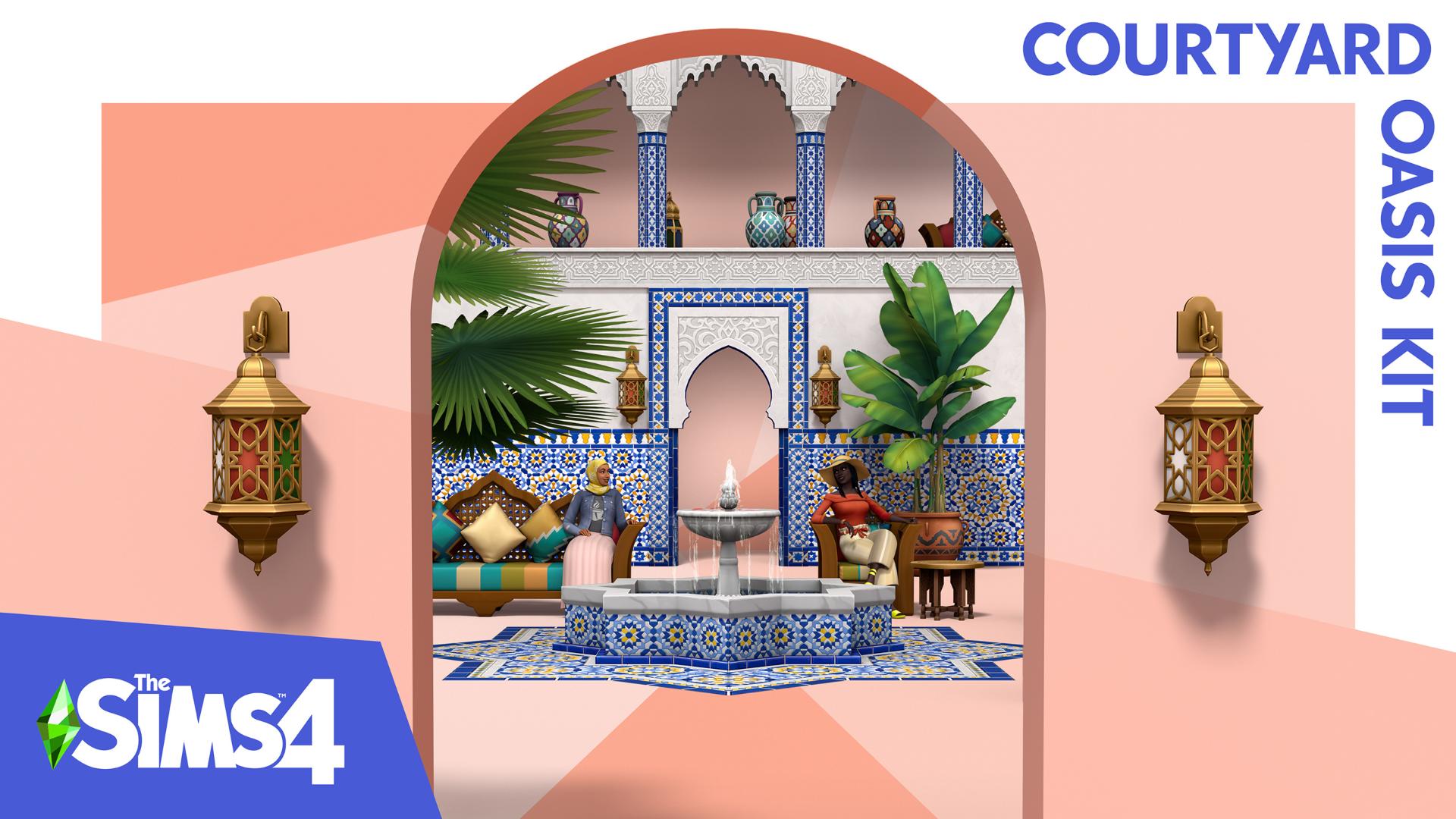 The Sims 4 - Courtyard Oasis Kit DLC Origin