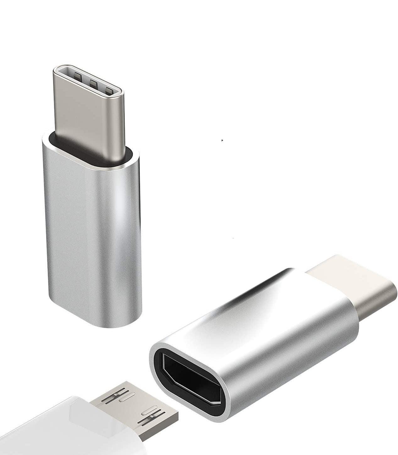 nordic-adapter-micro-usb-til-usb-c-metal-sort_0.jpg NÖRDIC Adapter Micro USB til USB C Metal Sort Online