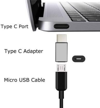 nordic-adapter-micro-usb-til-usb-c-metal-sort_1.jpg NÖRDIC Adapter Micro USB til USB C Metal Sort Online