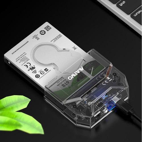 Maiwo K108S eksternt kabinet USB-C 3.2 Gen1 5 Gbps til 2.5" SATA / SSD HDD Rabat