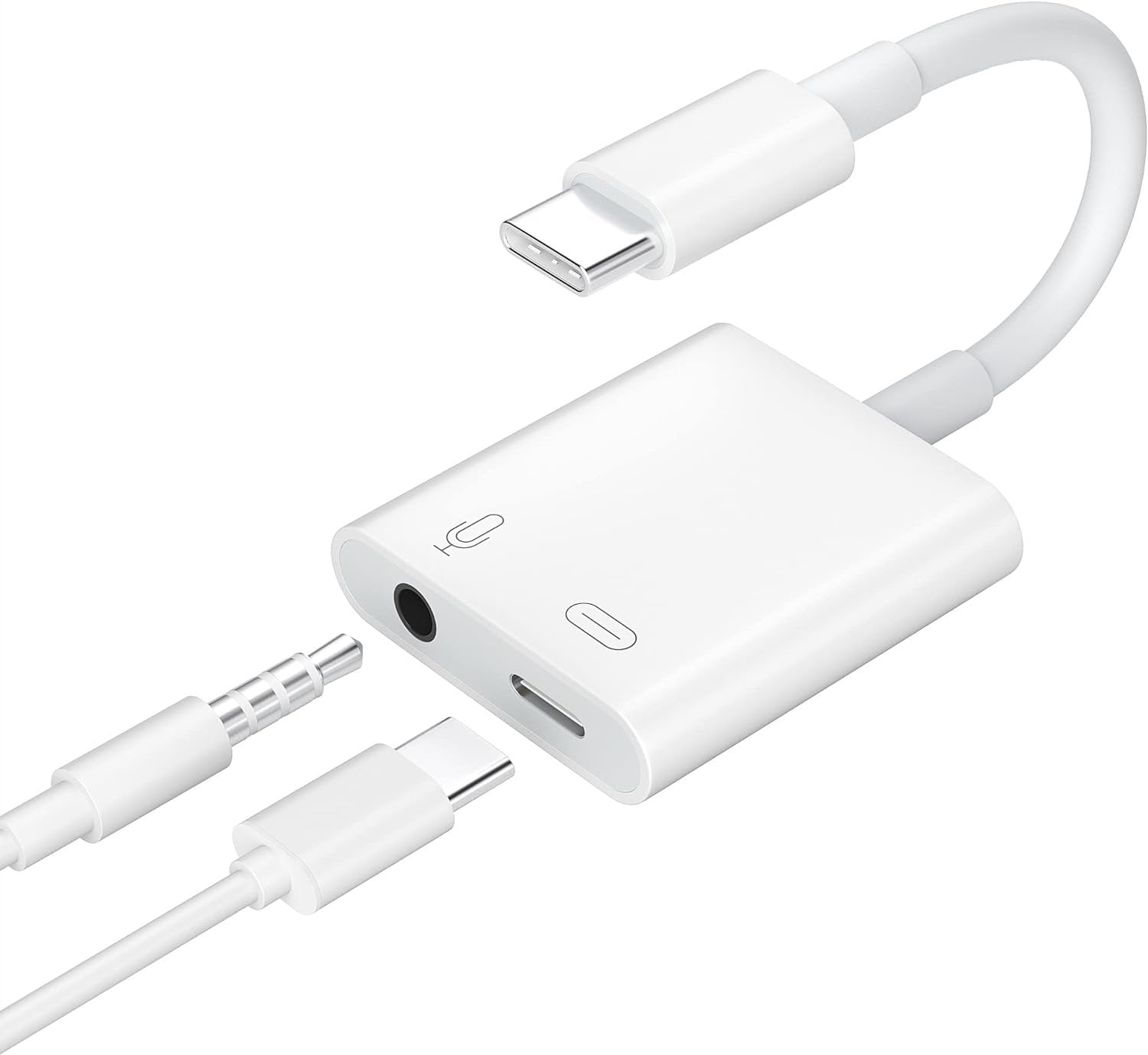 NÖRDIC USB-C til 3,5 mm lydadapter, USB-C hovedtelefonadapter og PD 60W opladning Online Hot Salg