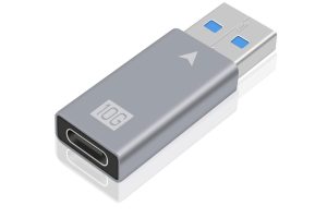 NÖRDIC USB3.2 Gen2 USB-C til USB-A adapter 10Gbps metal Hot på udsalg