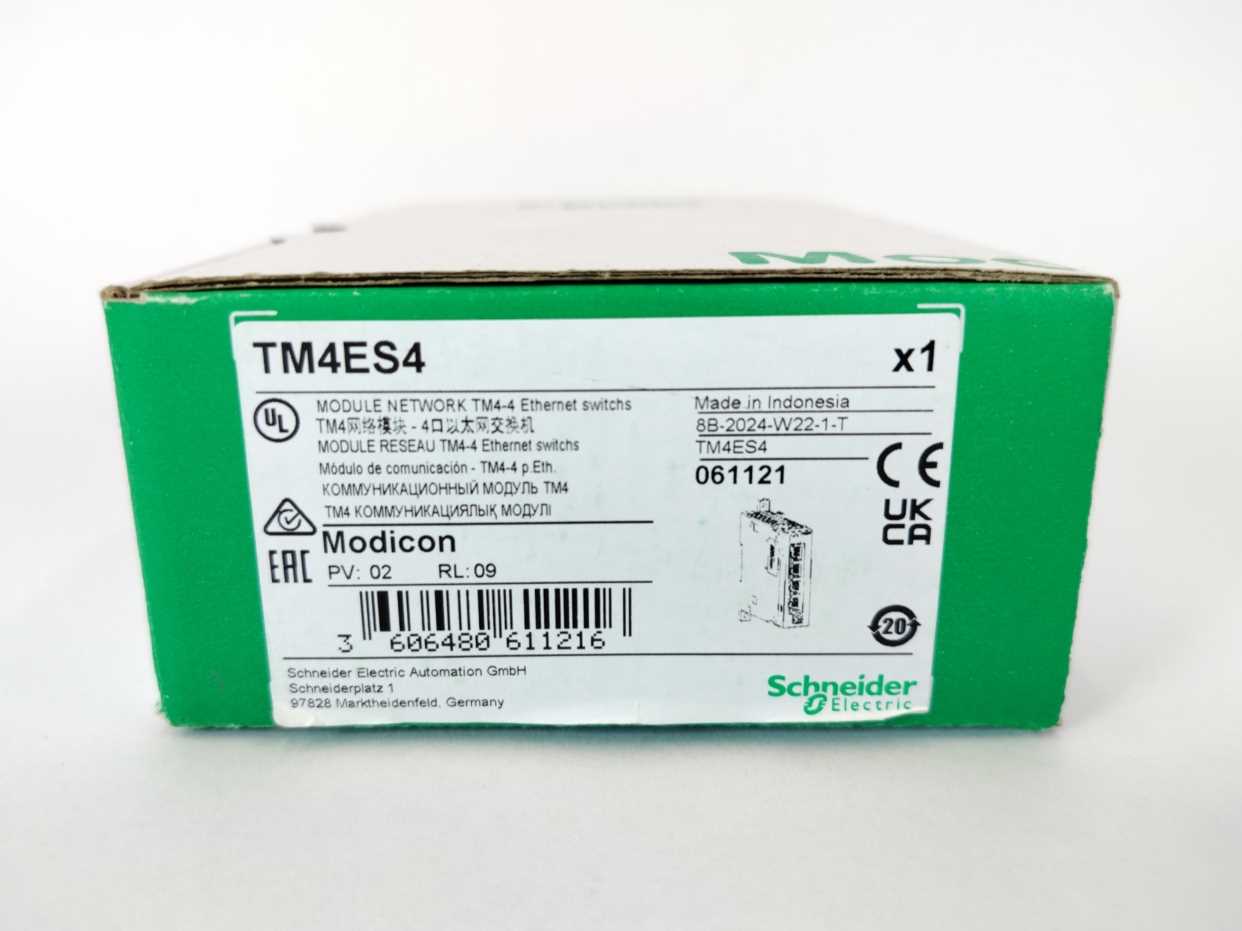 schneider-electric-tm4es4-tm4-4-module-network-ethernet-switch_1.jpg Schneider Electric TM4ES4 TM4-4 Module Network Ethernet Switch