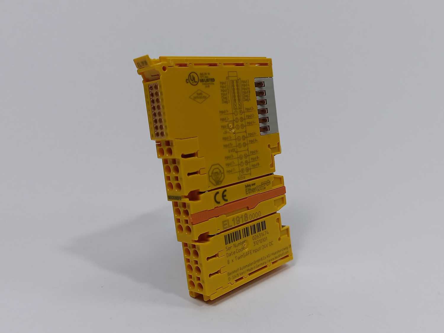Beckhoff EL1918 EtherCAT Terminal. 8 Channel Digital Input Online nu