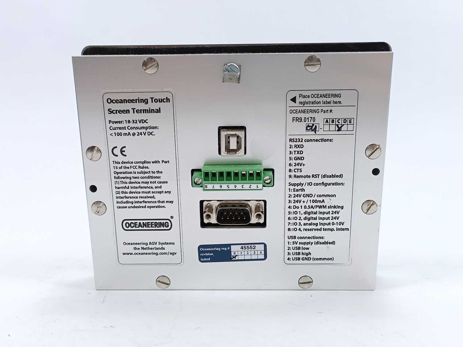 Oceaneering FR9.0170-04C Touch screen terminal på udsalg