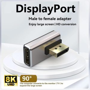 NÖRDIC Displayport adapter han til hun 8K60Hz 4K144/120/60Hz Mode