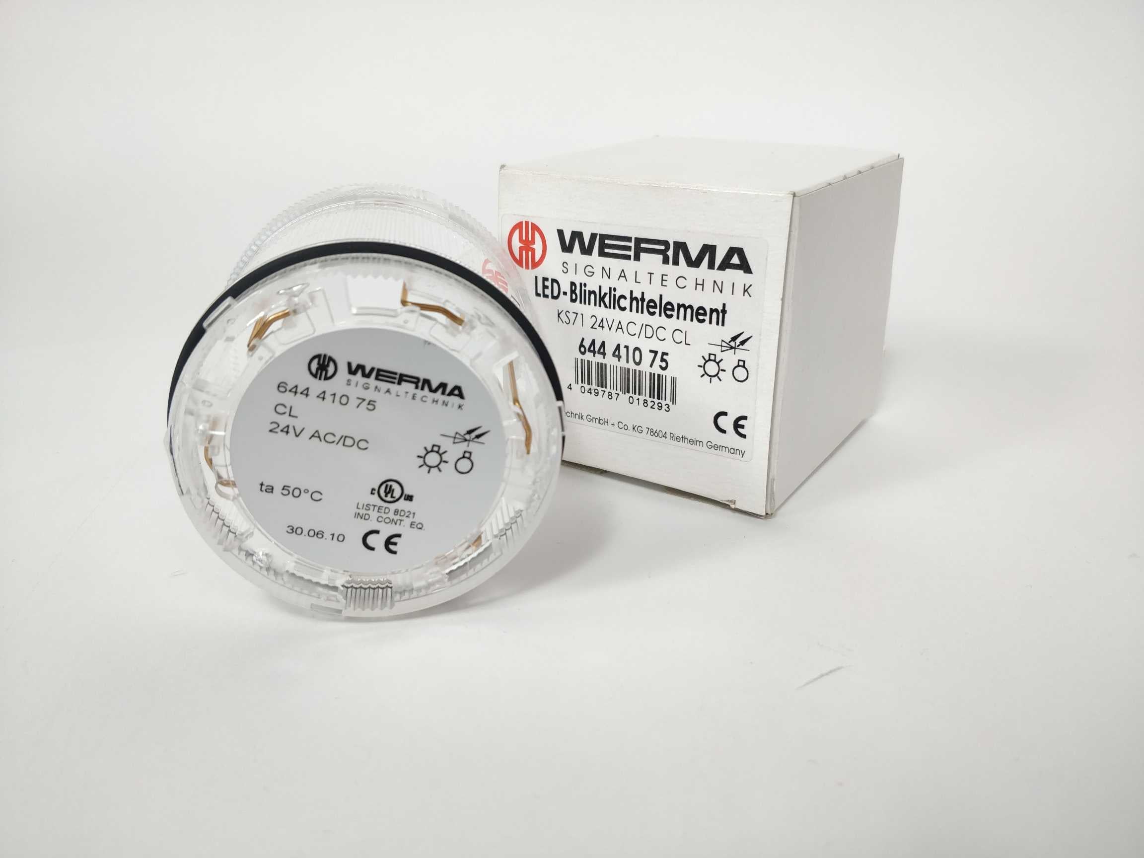 werma-64441075-ks71-24vac-dc-cl-led-blinklichtelement-clear_0.jpg Werma 64441075 KS71 24VAC/DC CL Led-Blinklichtelement, Clear