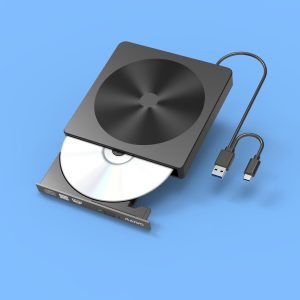 Maiwo Slim ekstern USB DVD/CD-afspiller både USB-C og USB-A Eksternt optisk drev Levere