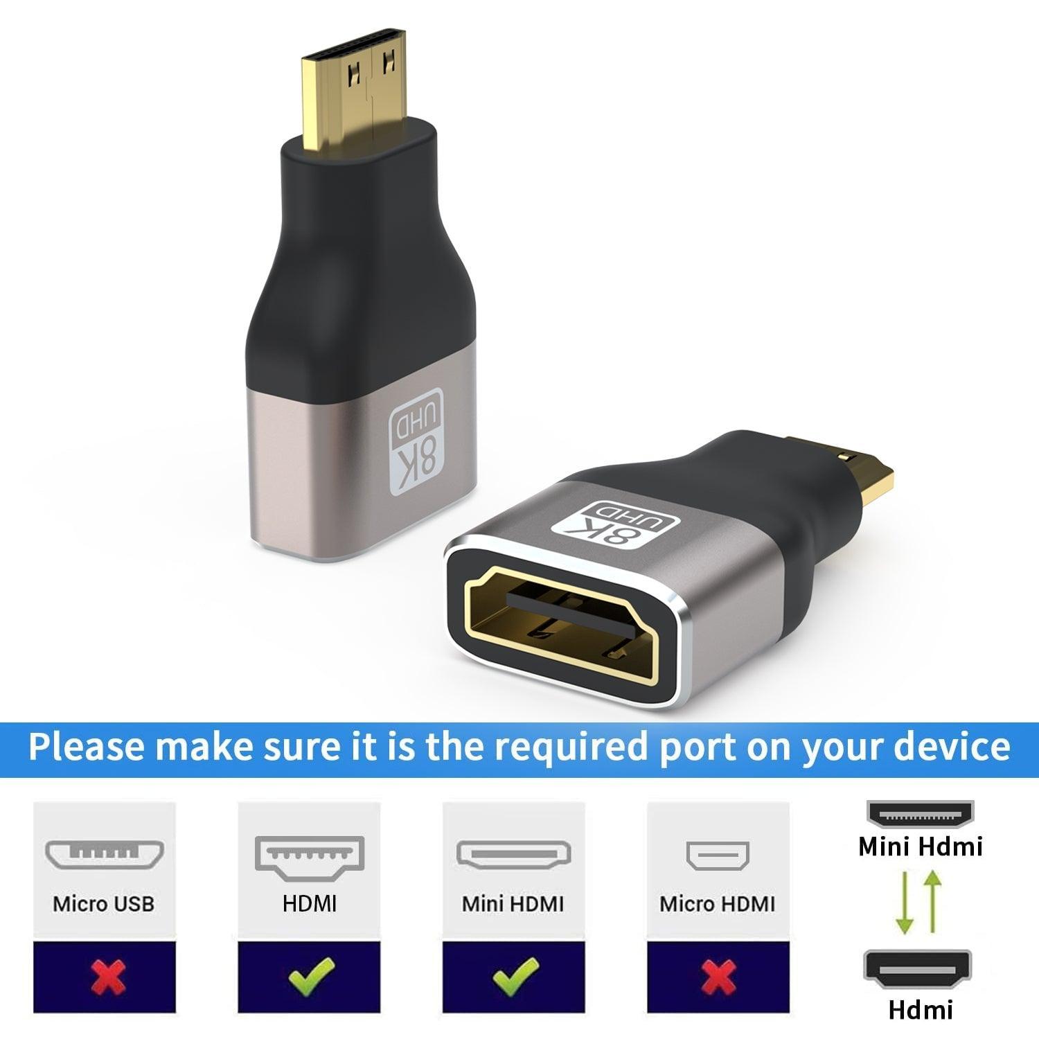 NÖRDIC HDMI 8K Adapter HDMI hun til Mini HDMI han på udsalg
